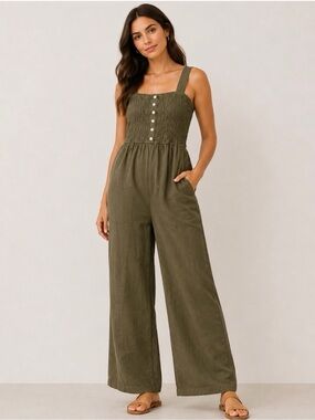 ILLA ILLA Small Olive Green Jumpsuit